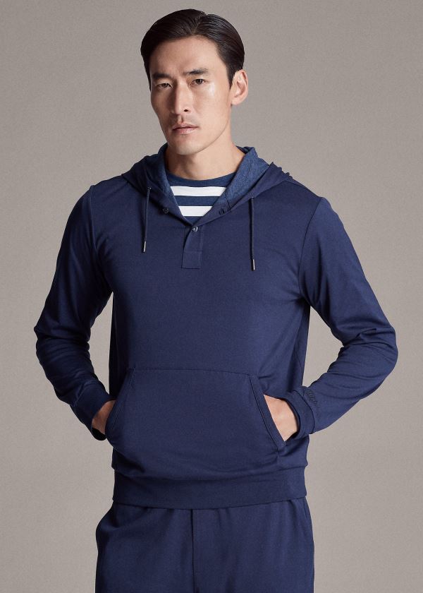 Men's Ralph Lauren Cotton Lisle Hoodies | 318702DQX